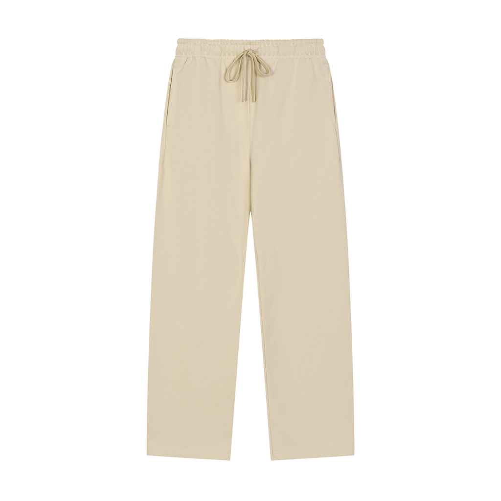 Plain: Solid Color Straight-Leg Sweatpants